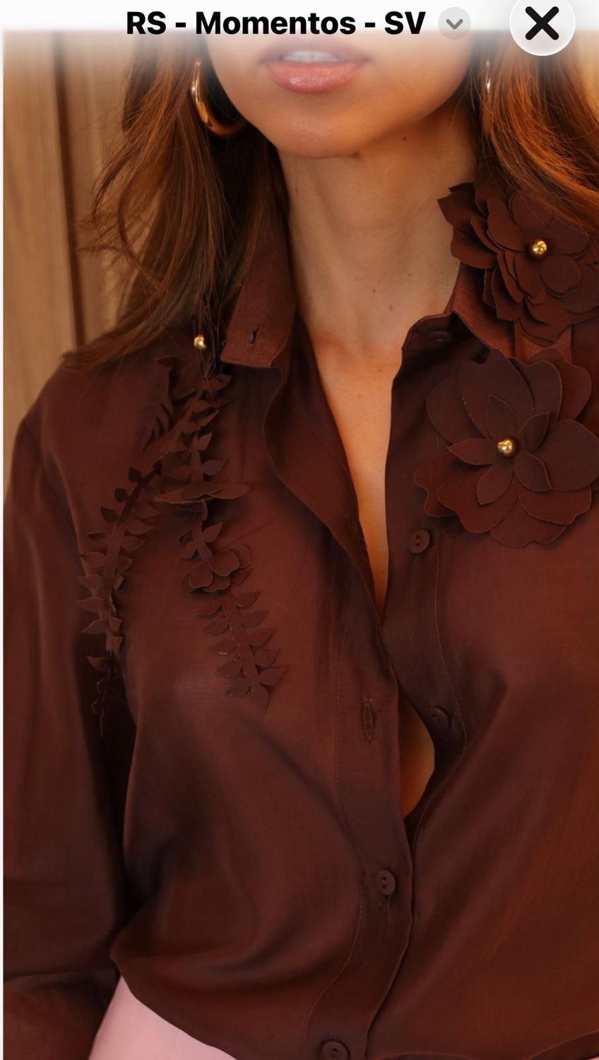 CAMISA MARINA, COR: MARROM, SIZE: 36