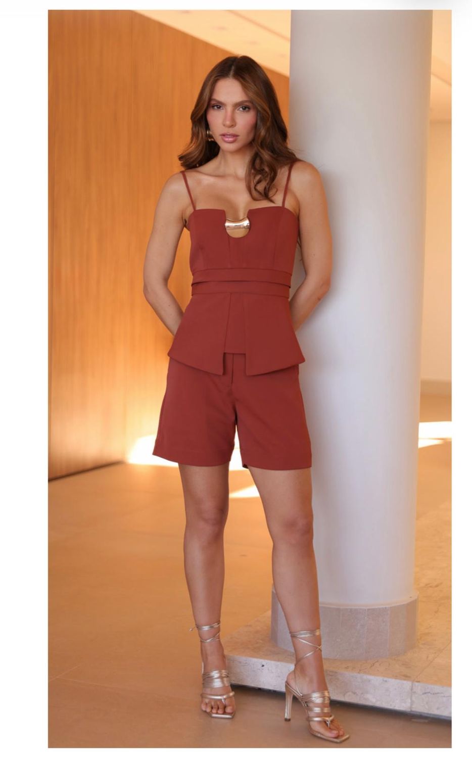 CONJUNTO AIME, COR: MARROM, SIZE: 36