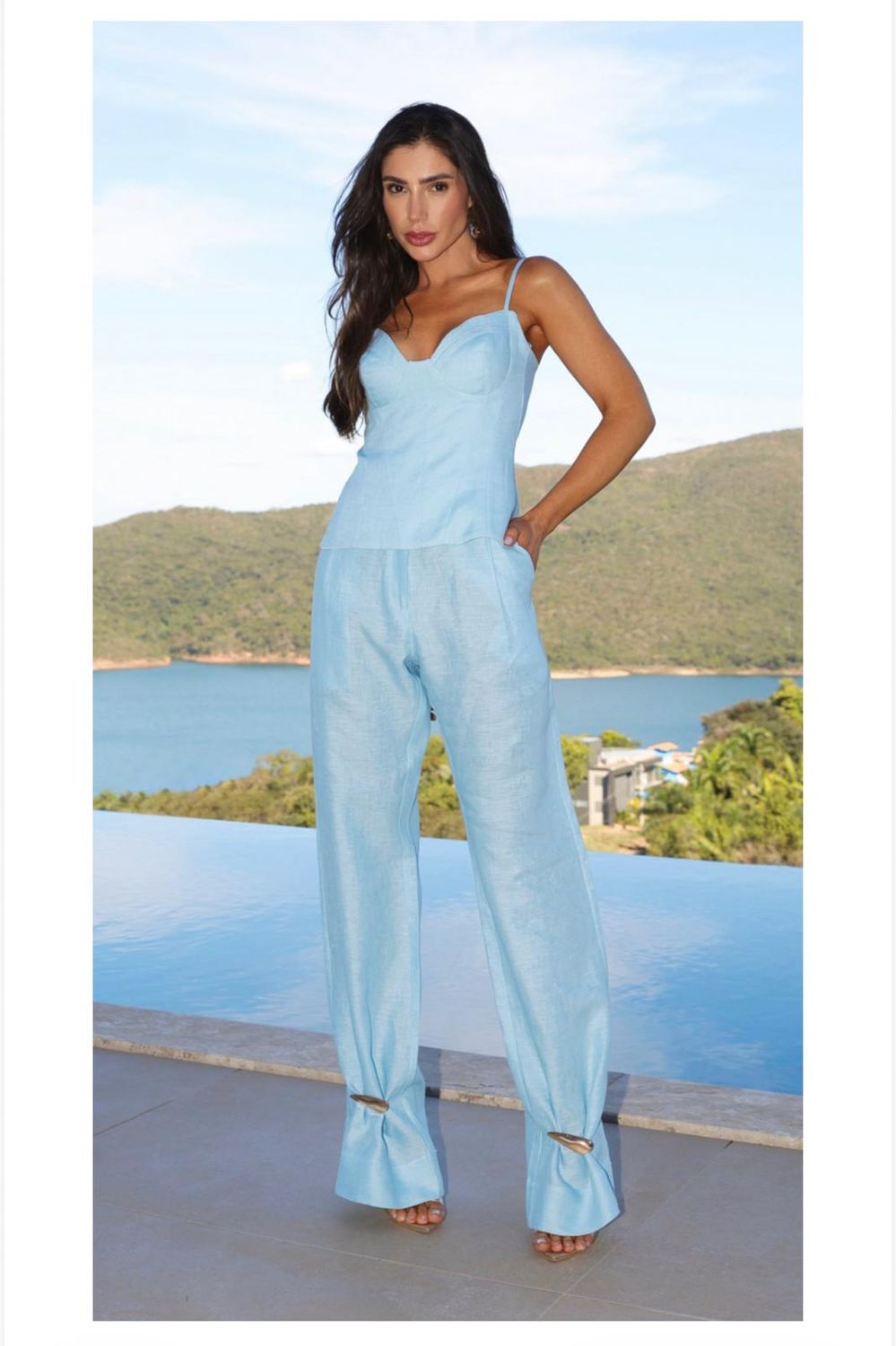 CALCA MABEL, COR: AZUL, SIZE: 36