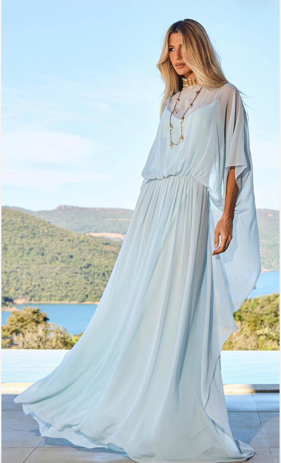 VESTIDO BEATRIZ, COR: AZUL, SIZE: 36