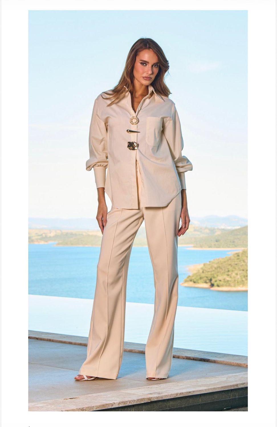 CAMISA ILDA, COR: BEGE, SIZE: 36