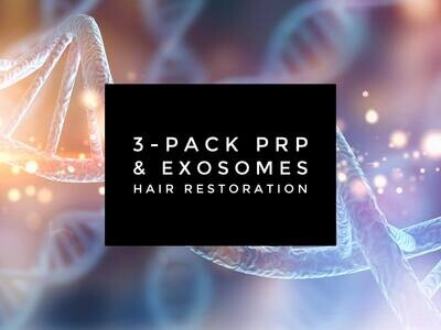 3-Pack PRP & Exosomes Hair Restoration