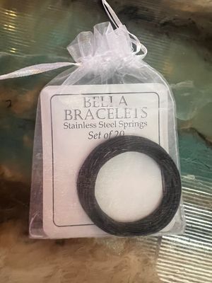 Bella Bracelets&quot; Black Set of 20 Stainless Steel Bracelets