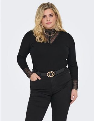 Cartilde Rib Lace Top