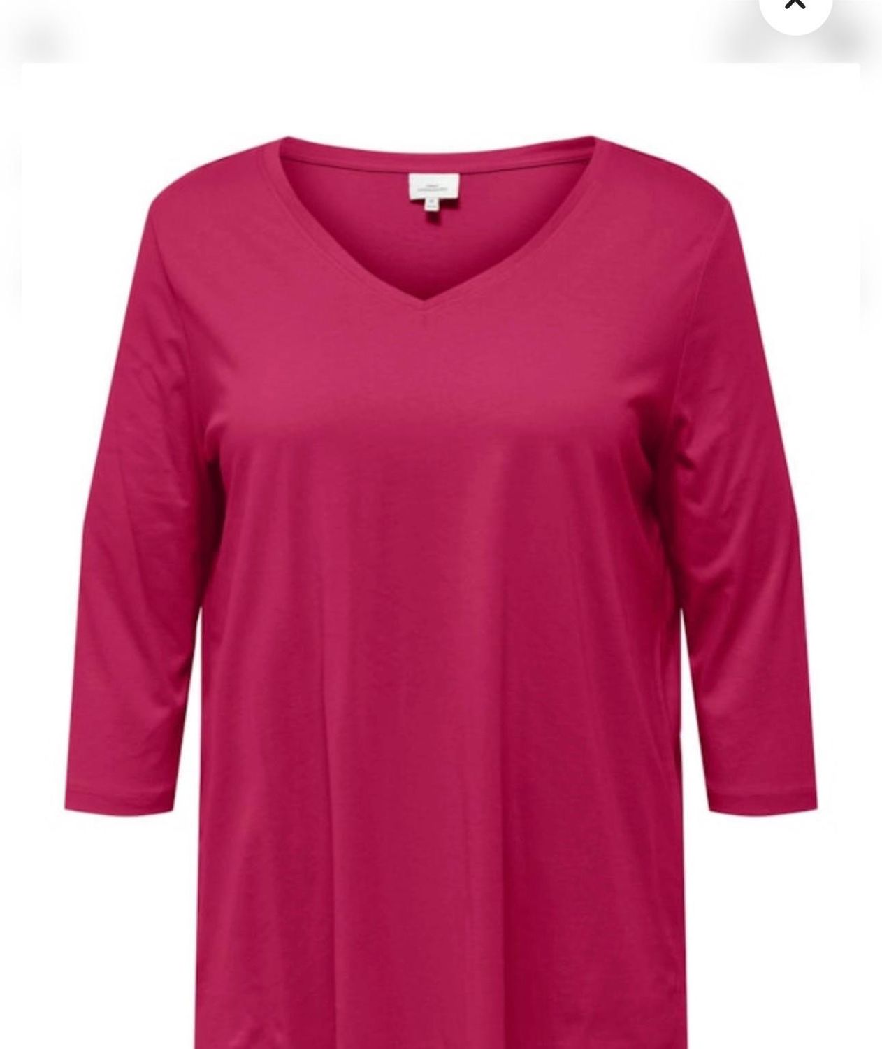 Only Carmakoma Carbonnie V-neck sangria