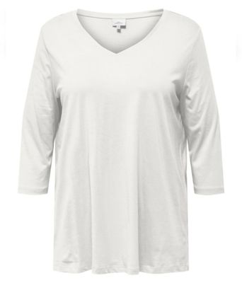 Only Carmakoma Carbonnie V-neck Wit