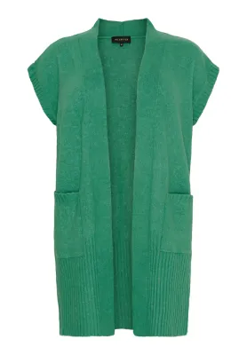 NO.1 By Ox long waistcoat Bottle green