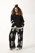 Zhenzi FAJR pull zwart/wit