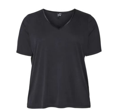 Vero Moda Curve - VMCOda-  v-neck shirt - zwart