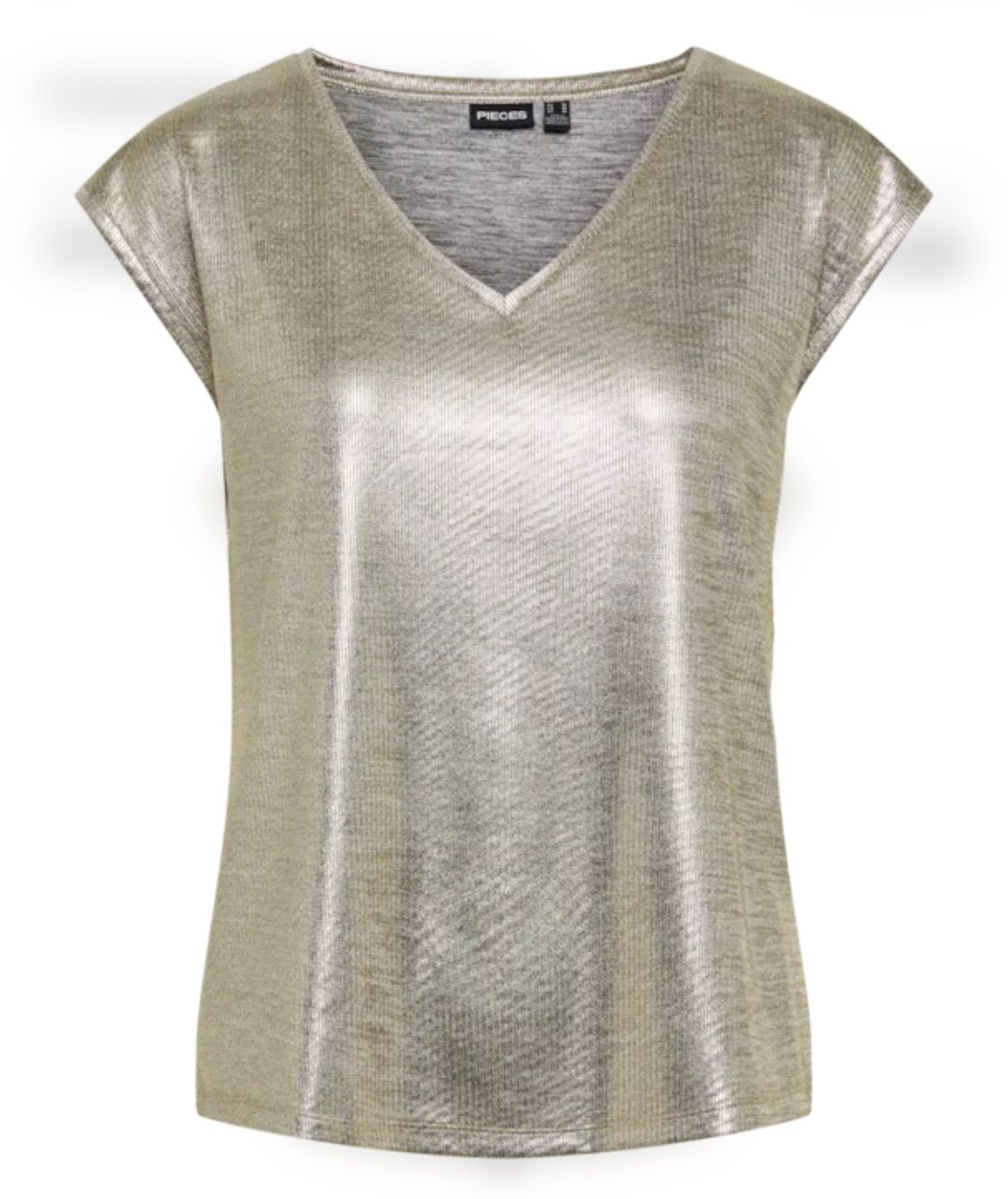 Pieces pcneora gold tee