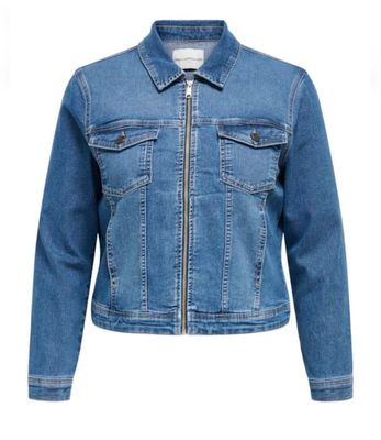 Only Carmakoma Carwespa zip denim jacket