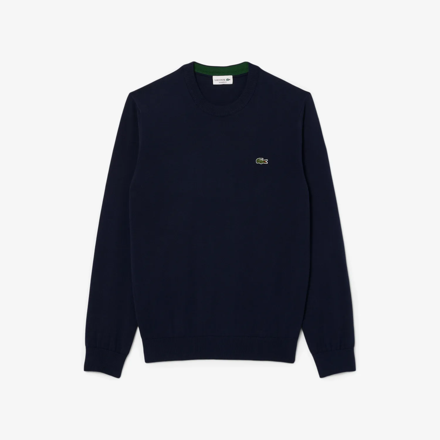 Lacoste navy trui o-neck