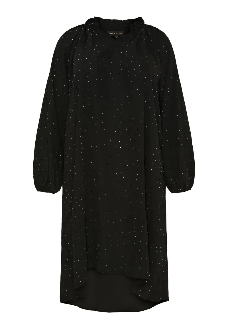 No.1 by ox zwart glitter kleed
