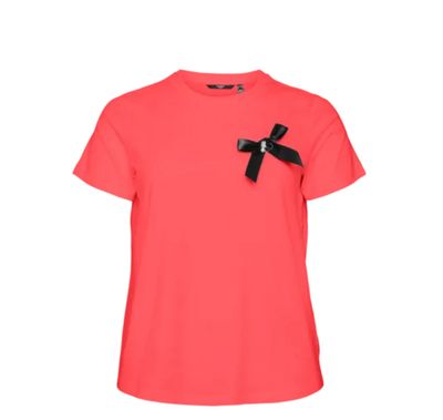 Vero Moda Curve - VMCIka - t-shirt met strikje