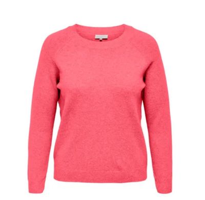 Only Carmakoma Carrica pullover o-neck roze