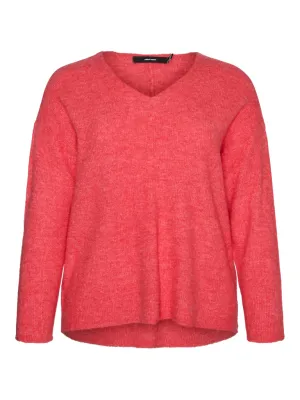 Vero Moda Curve VMCCrewlefile V-neck pull