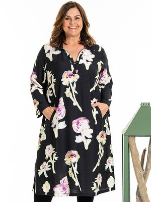 Gozzip Gingse jurk met bloemen
