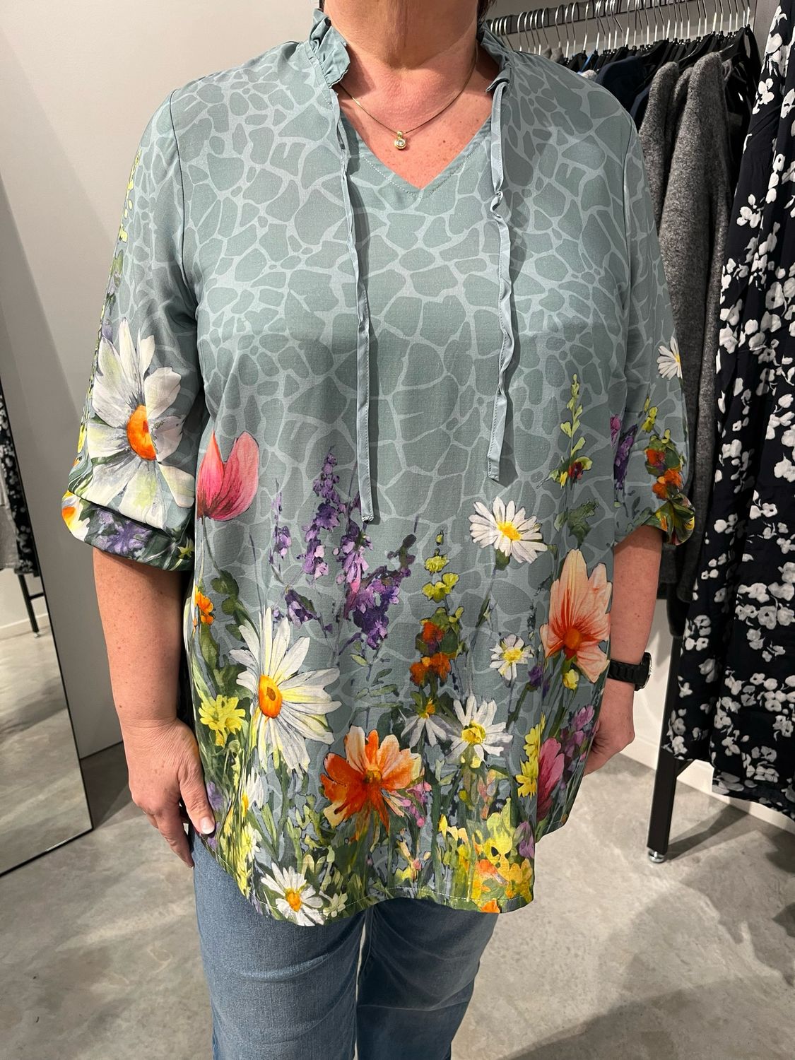 Gozzip GIma blouse groen