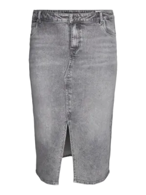 Vero Moda VMCVERI jeansrok grijs