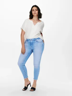 Only Carmakoma Carwilly mid waist regular skinny ankle - L32
