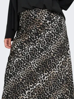 Only Carmakoma Cardomina satin calf skirt