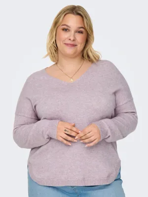 Only Carmakoma Carmargareta pullover-violet ice