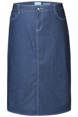 Zhenzi Exie jeans rok met krijtstreep
