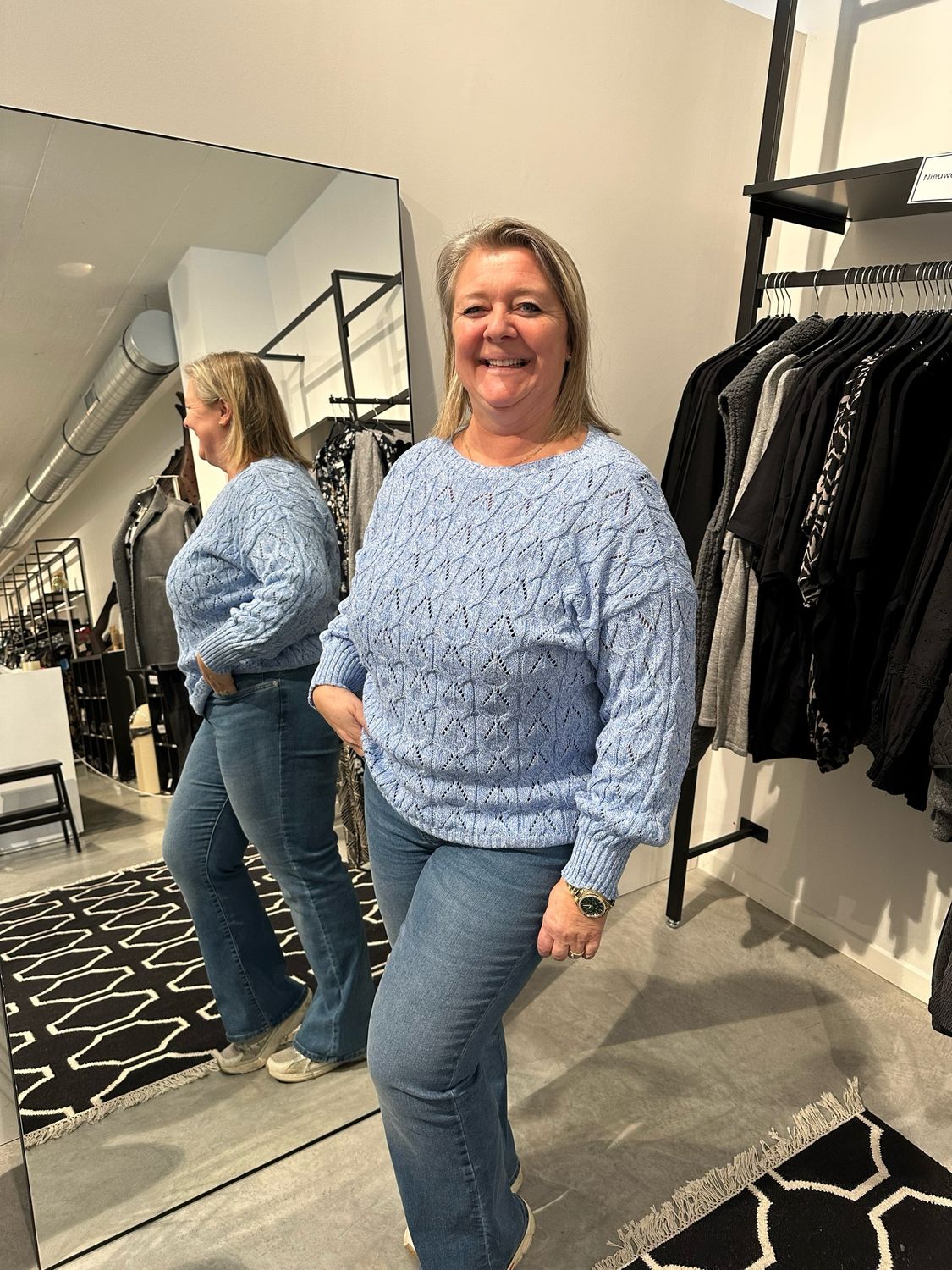 Only Carmakoma Carbrynn life structure boatneck knit
