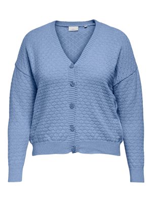 Only Carmakoma cardigan blauw