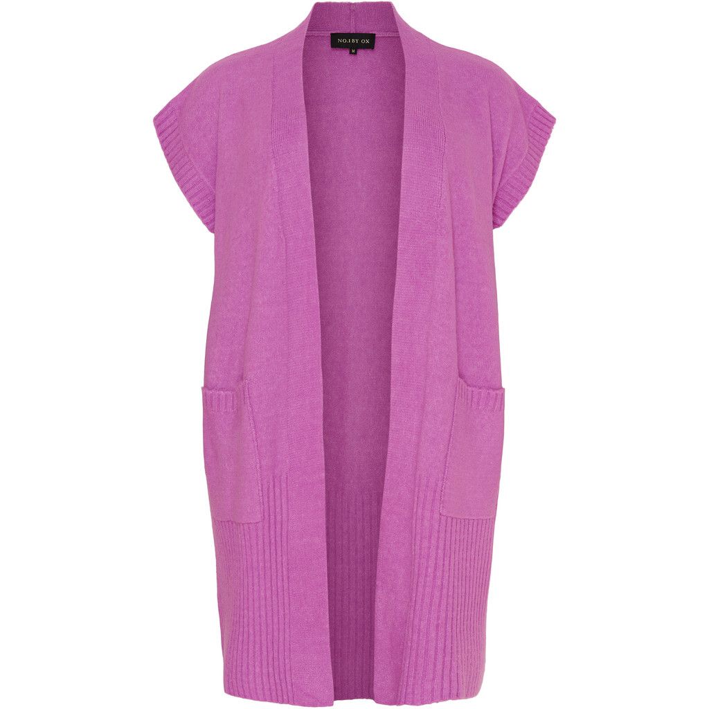 Nr 1 by ox cardigan short sleeves - spring crocus
