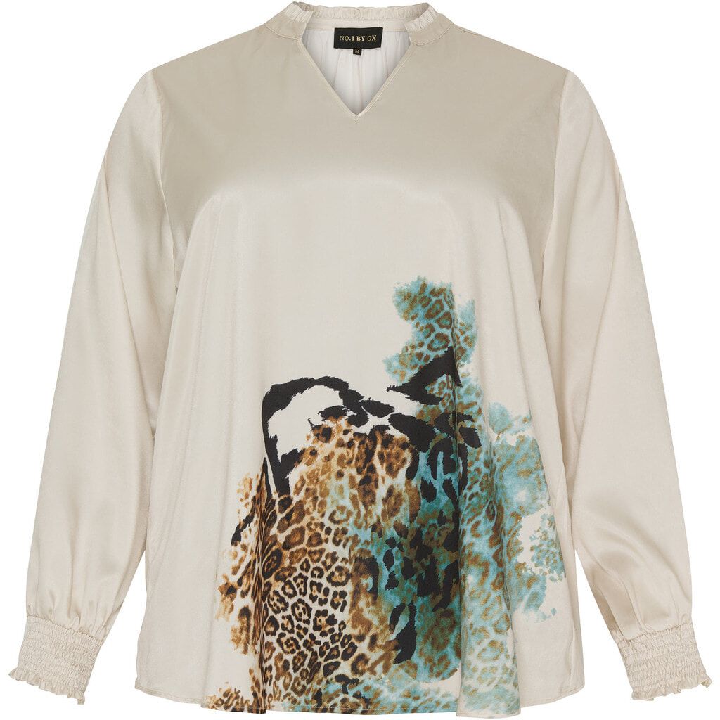 Nr 1 by ox blouse v-neck leopard
