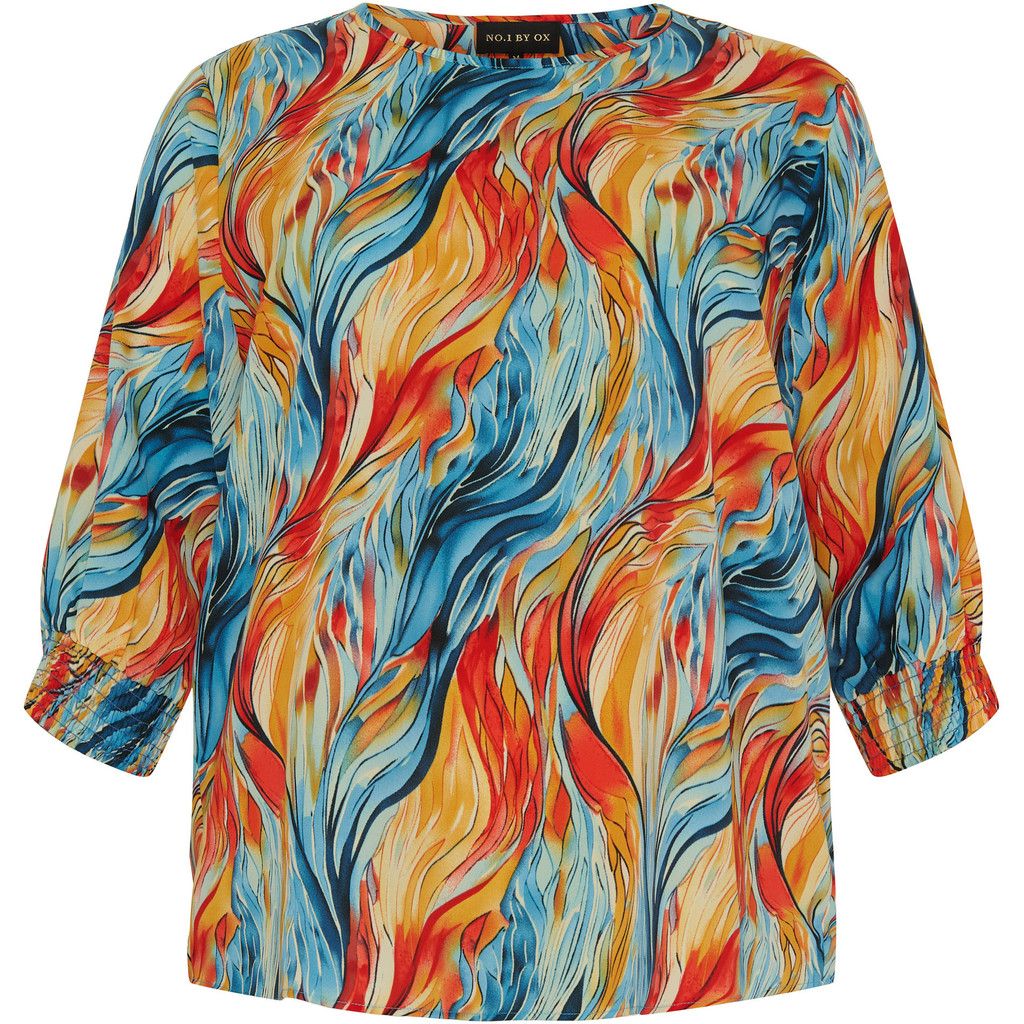 Nr 1 by ox blouse smock cuffs sleeve