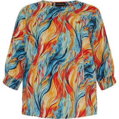 Nr 1 by ox blouse smock cuffs sleeve