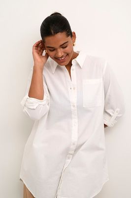 Kaffe curve kCnana shirt tunic - chalk