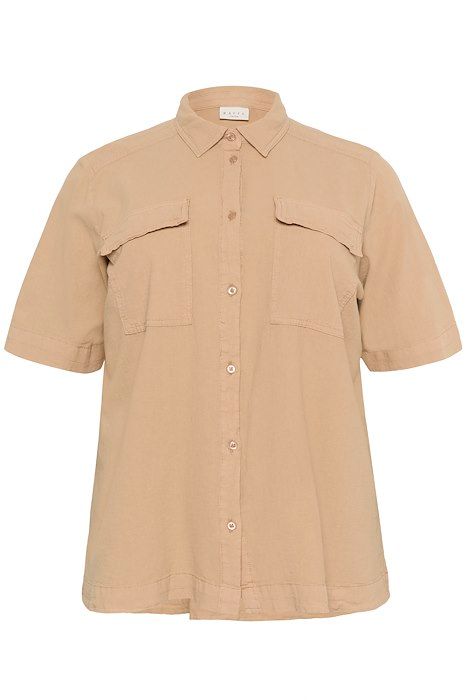 Kaffe Curve KCnana liah shirt - classic sand