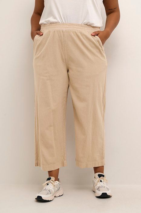 Kaffe Curve KCnana culotte pants - classic sand