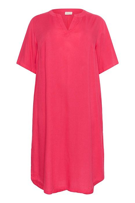 Kaffe Curve KCmille Kaftan Dress - raspberry