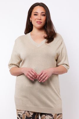 Exxcellent marcelinne knitting top-sand