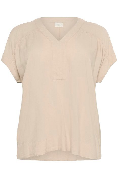 Kaffe curve KCmille Wing SL blouse - feather gray