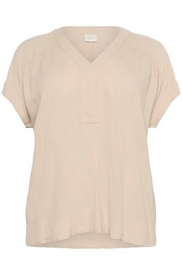 Kaffe curve KCmille Wing SL blouse - feather gray