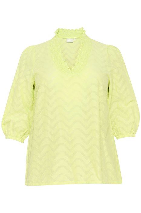 Kaffe curve KCvitana blouse - lettuce green