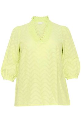 Kaffe curve KCvitana blouse - lettuce green