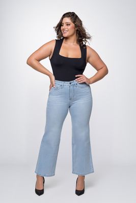 Fox factor - dixi santorini blue - wide leg