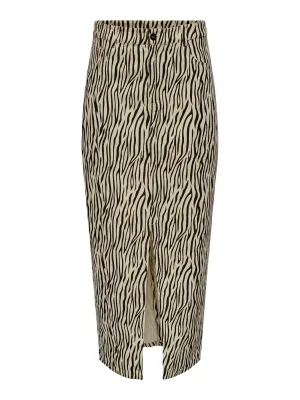 Only Carmakoma cardemila long skirt zebra