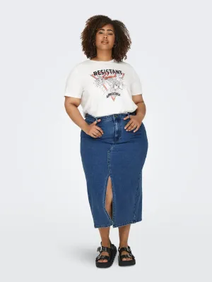 Only Carmakoma carsiri rok - medium blue denim