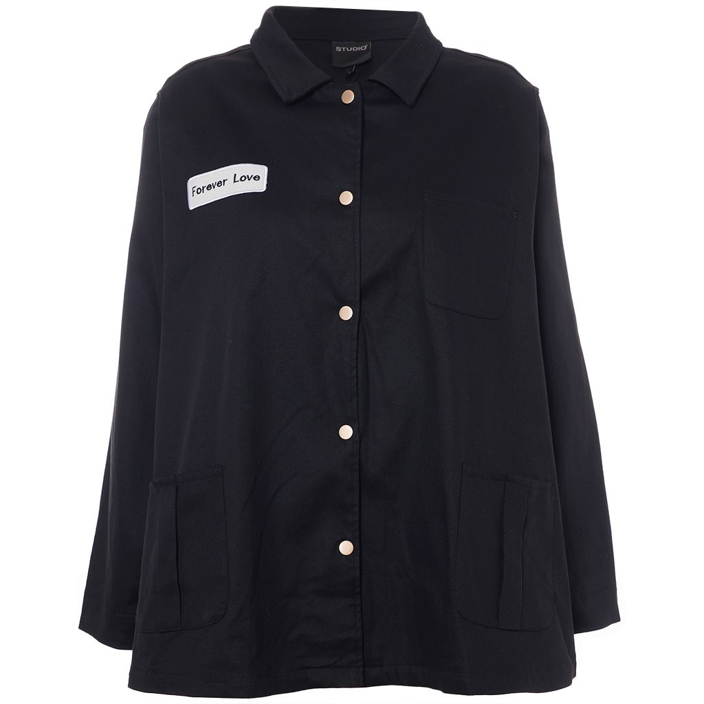 Gozzip studio jacket smiley zwart