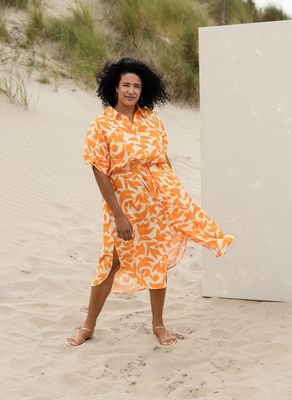 Yesta kleedje Wanishka - dusty orange