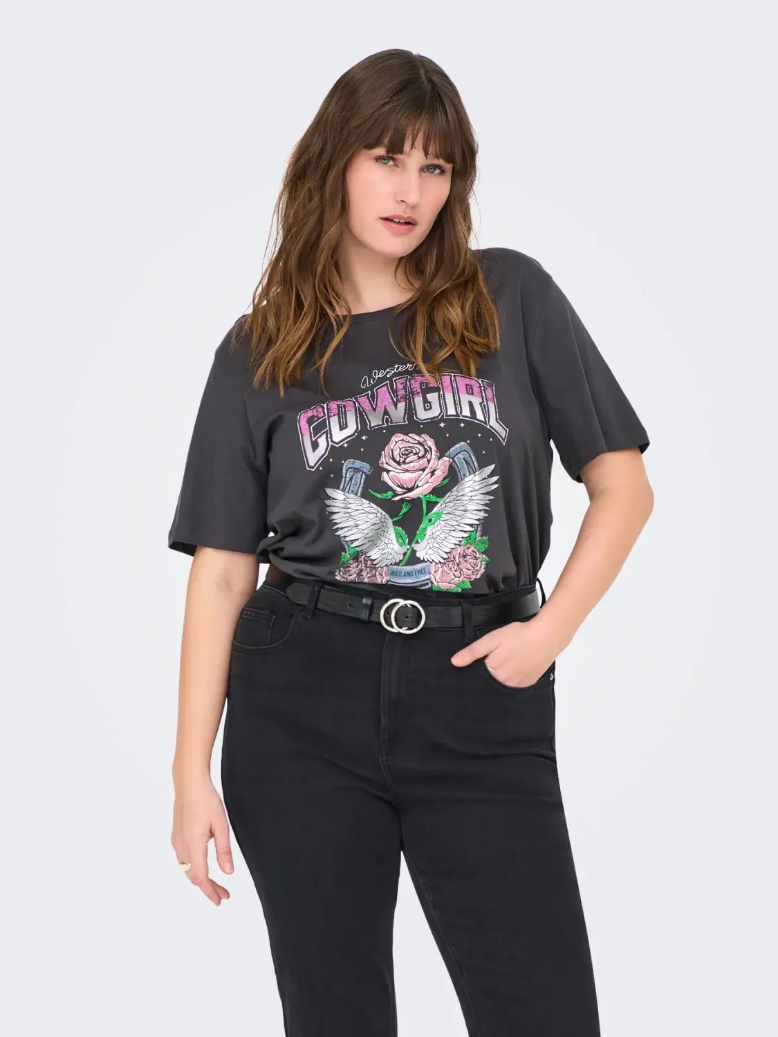 Only Carmakoma - Carkoni - t-shirt - phantom cowgirl