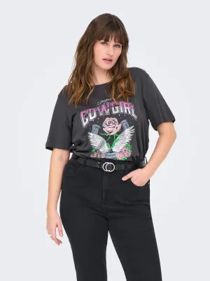 Only Carmakoma - Carkoni - t-shirt - phantom cowgirl