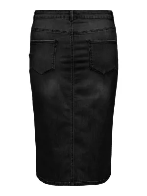 Only carmakoma - carrose - jeansrok black